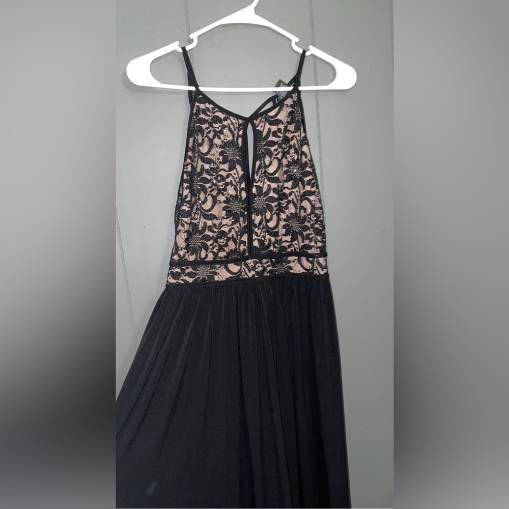 Tan/black prom dress size M